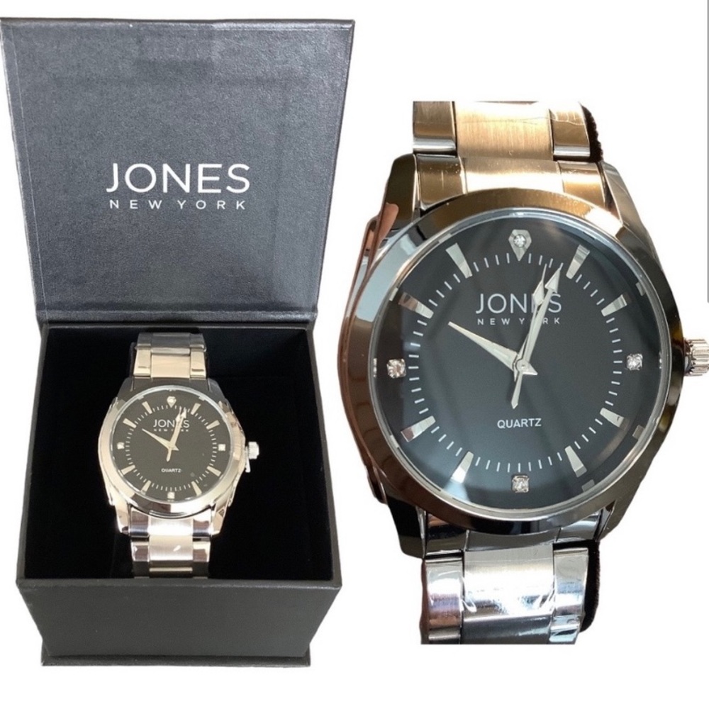 Jones New York Alexander round face dial watch